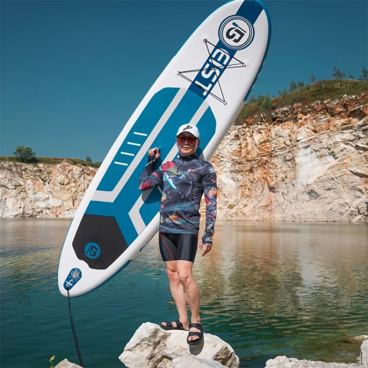 Изготовленный на заказ размер стоит вверх всходит на борт Surfboard мягкого Longboard Затвора Planche De Прибоя Раздувн 9FT маленького глотка Watersport